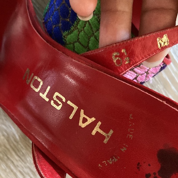 Vintage Halston Open Toe Pumps - Picture 7 of 7